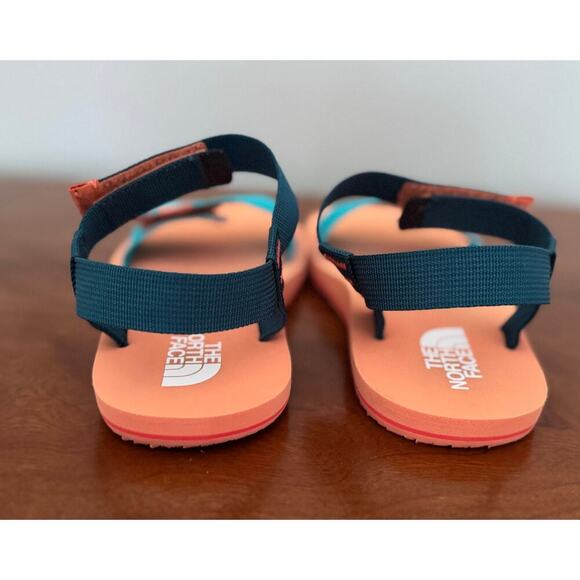 The North Face Skeena Sandal Kids Scuba Blue/Dusty Coral Orange SZ 2 - Picture 5 of 9